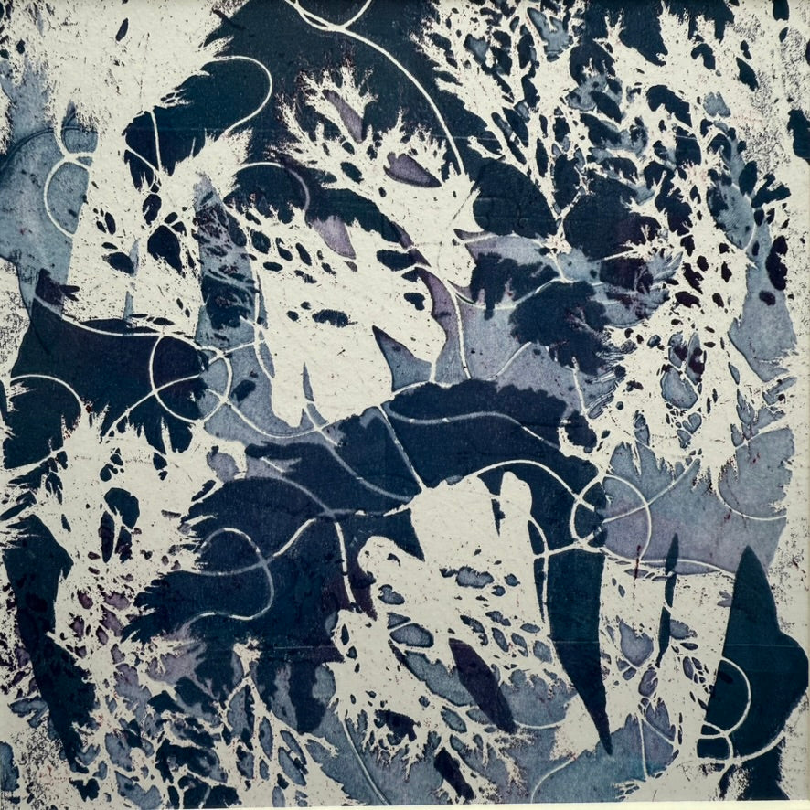 Beneath the Waves - Original Unique Monoprint, Isle of Islay (x)