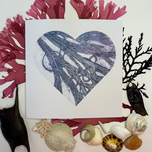 Handprinted Valentines Card - Islay's Strandline 20