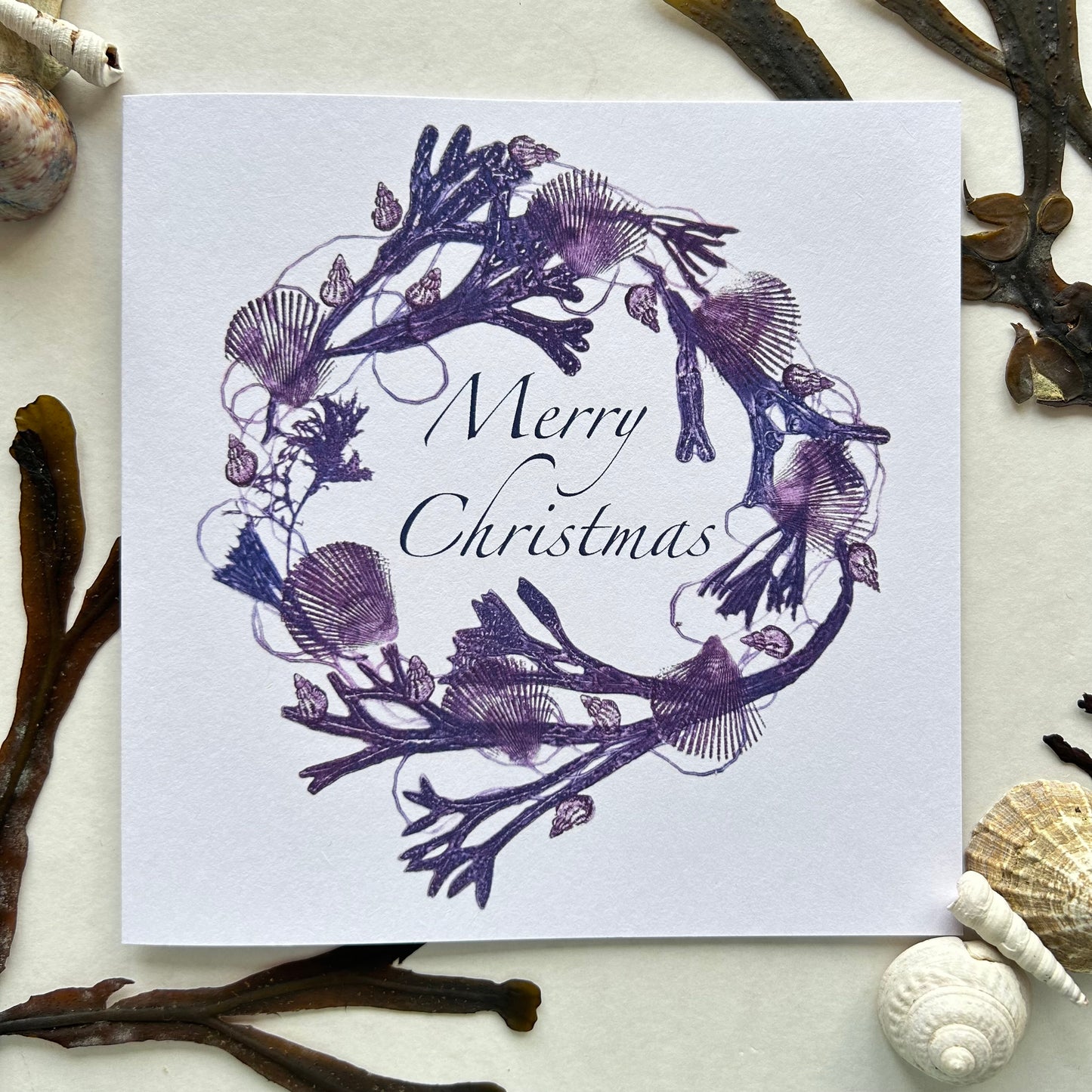 Seaweed Wreaths - 6 Christmas Cards from Islay Prints Monographs